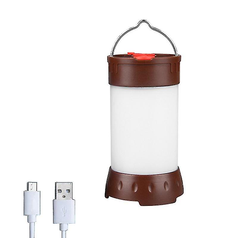 Portable Led Camping Torch Lantern Night Light Tent Lamp Rechargeable Battery