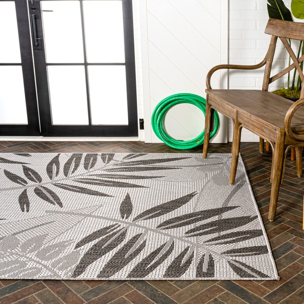 Havana Tropical Palm Leaf Indoor outdoor Area Rug Jonathan Y