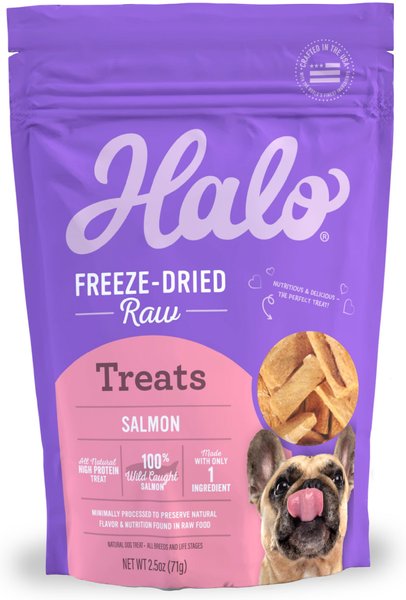 Halo Wild Caught Salmon Raw Freeze-Dried Dog Treats