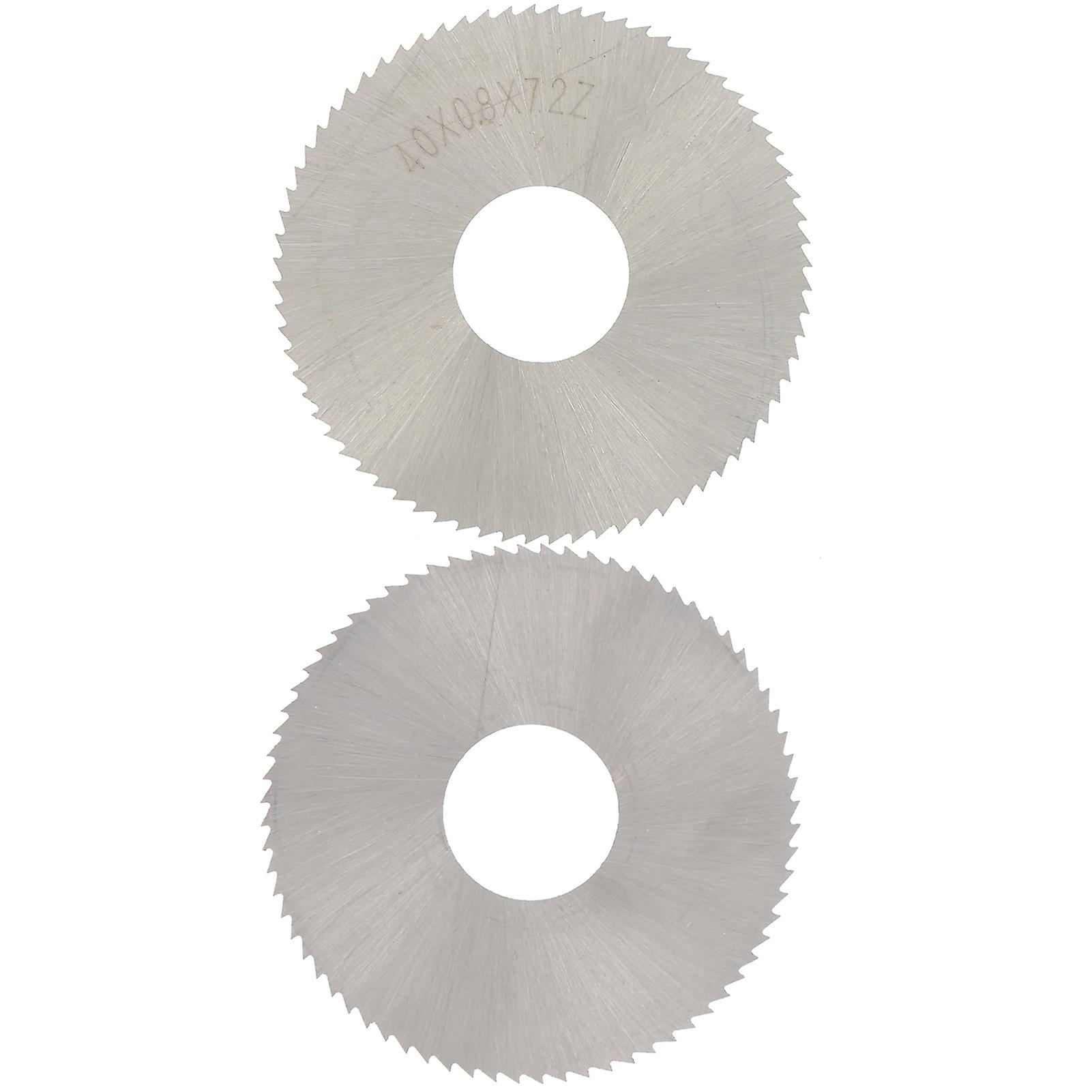 2pcs Milling Circular Saw Blade High Speed Steel Wheel Disc Supplies 40 X 0.8 X 72 Teeth