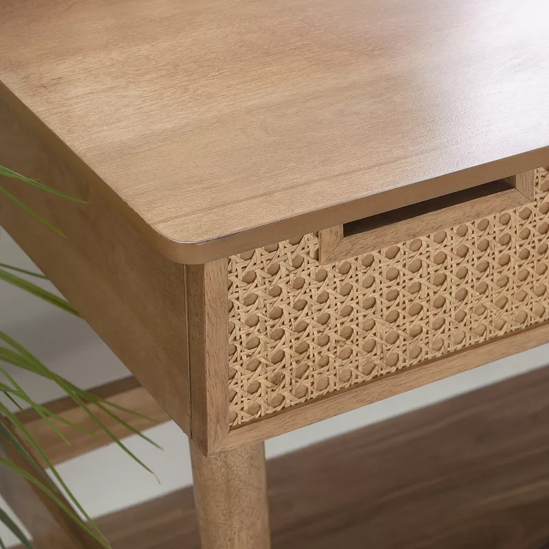 Linon Ryker Rattan Desk