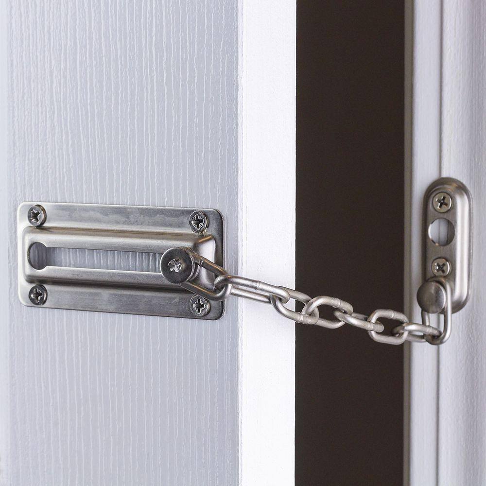 Defiant Satin Nickel Chain Door Guard 70482