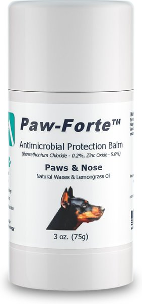 Forticept Paw-Forte Antimicrobial Paw and Nose Dog and Cat Protection Balm， 3-oz tin