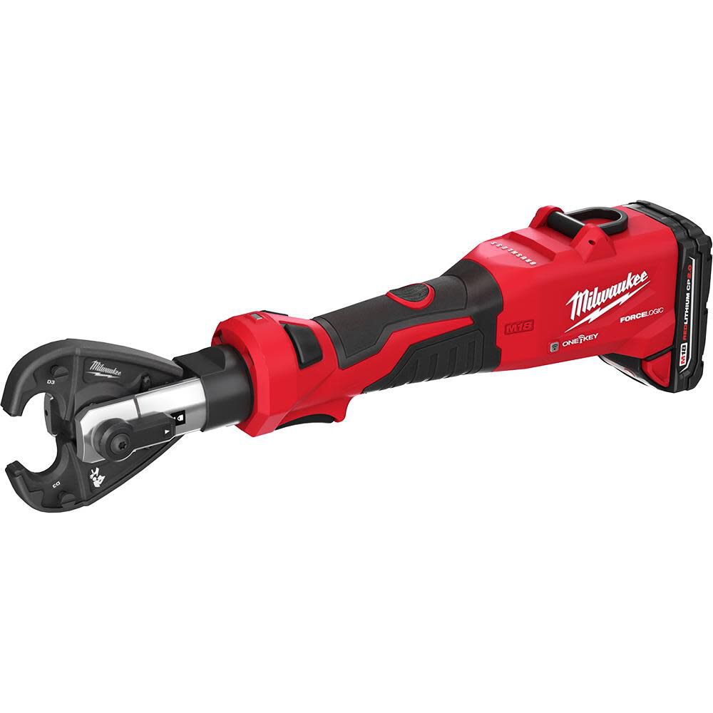 Milwaukee M18 FORCE LOGIC 6T Linear Utility Crimper Kit with Snub Nose Jaw 2978-22 from Milwaukee