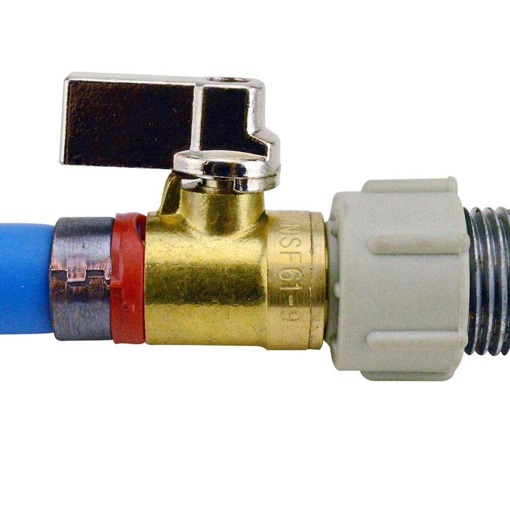 Apollo 12 in. PEX-B Barb x 12 in. Female Pipe Thread Brass Swivel Ball Valve APXFF1212S