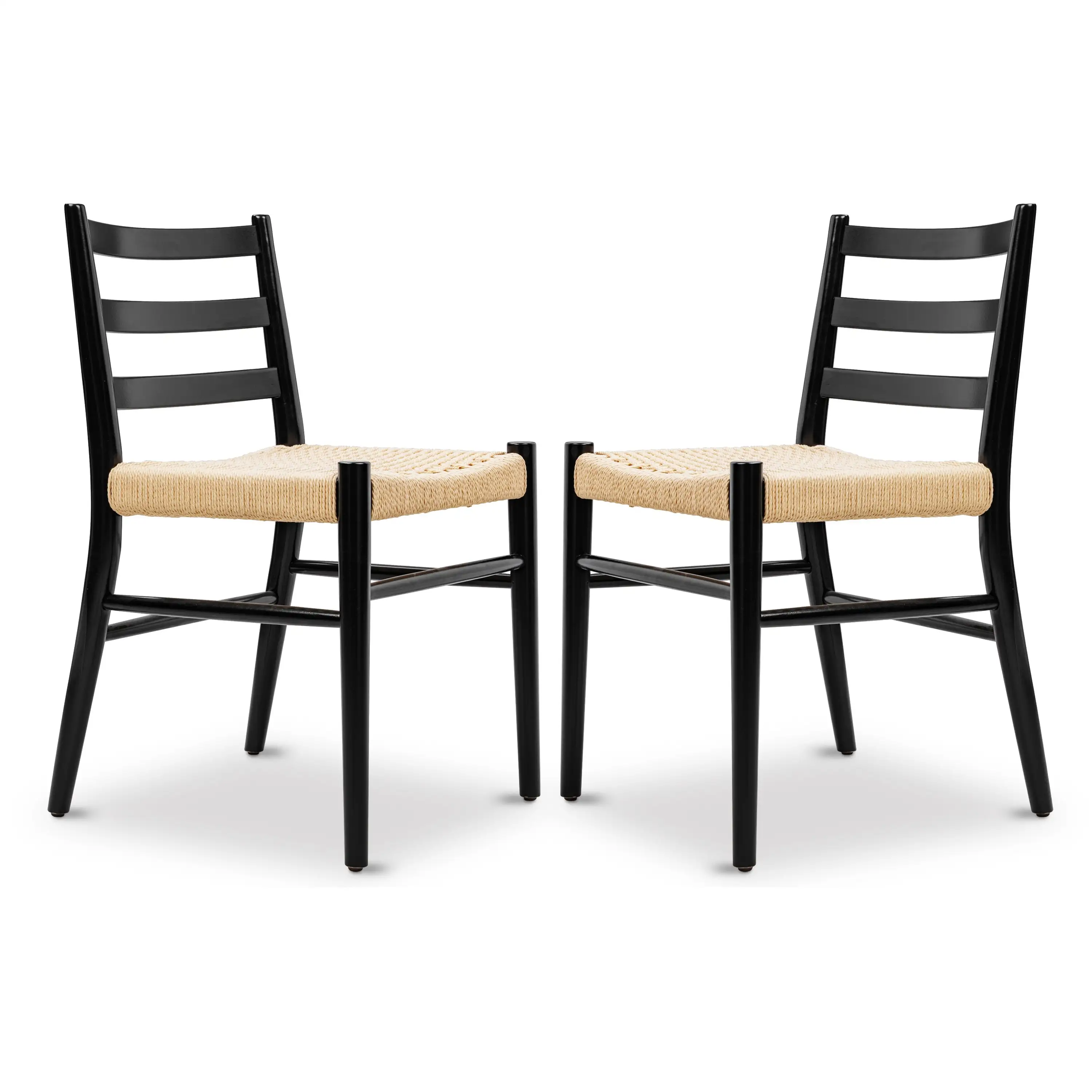 Poly and Bark Ray Dining Chair 2.0 (Set of 2) - Solid Wood Frame