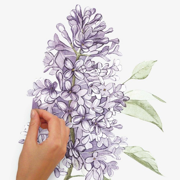 Lilac Peel And Stick Giant Wall Decal Roommates