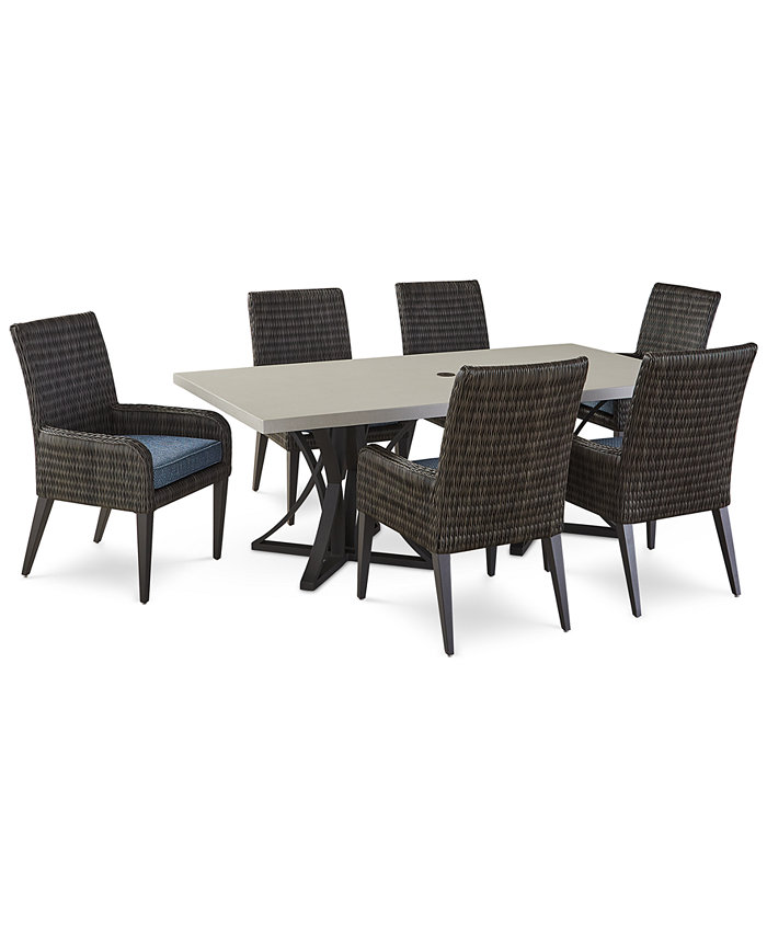 Tommy Bahama Cypress Point 7-pc. Outdoor Dining Set (Rectangle Table + 6 Dining Chairs)