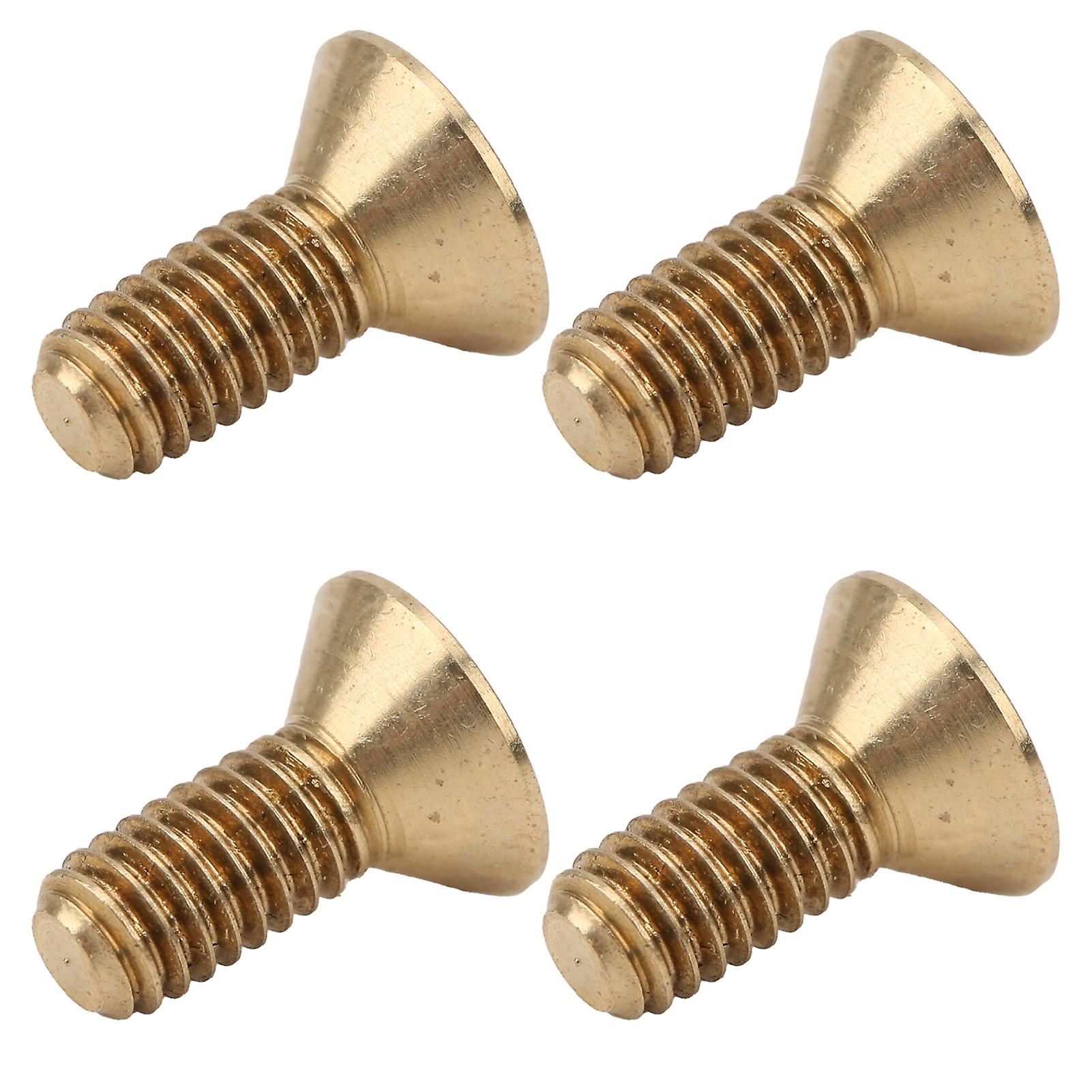 50pcs Flat Hex Socket Screw Copper Countersunk Head Fastener Hardware Industrial Supplies M4m4x10