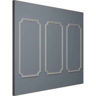 Ekena Millwork 24 in. W x 48 in. H Unfinished Polyurethane Seville Panel Moulding Kit (Triple Panel) PMLKSE24X48C