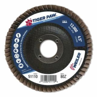 Weiler 804 51110 4 1/2 Tiger Paw Abrasive Flap Di...