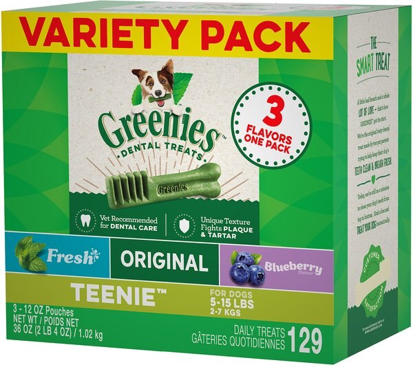 Greenies Variety Pack Teenie Dental Dog Treats