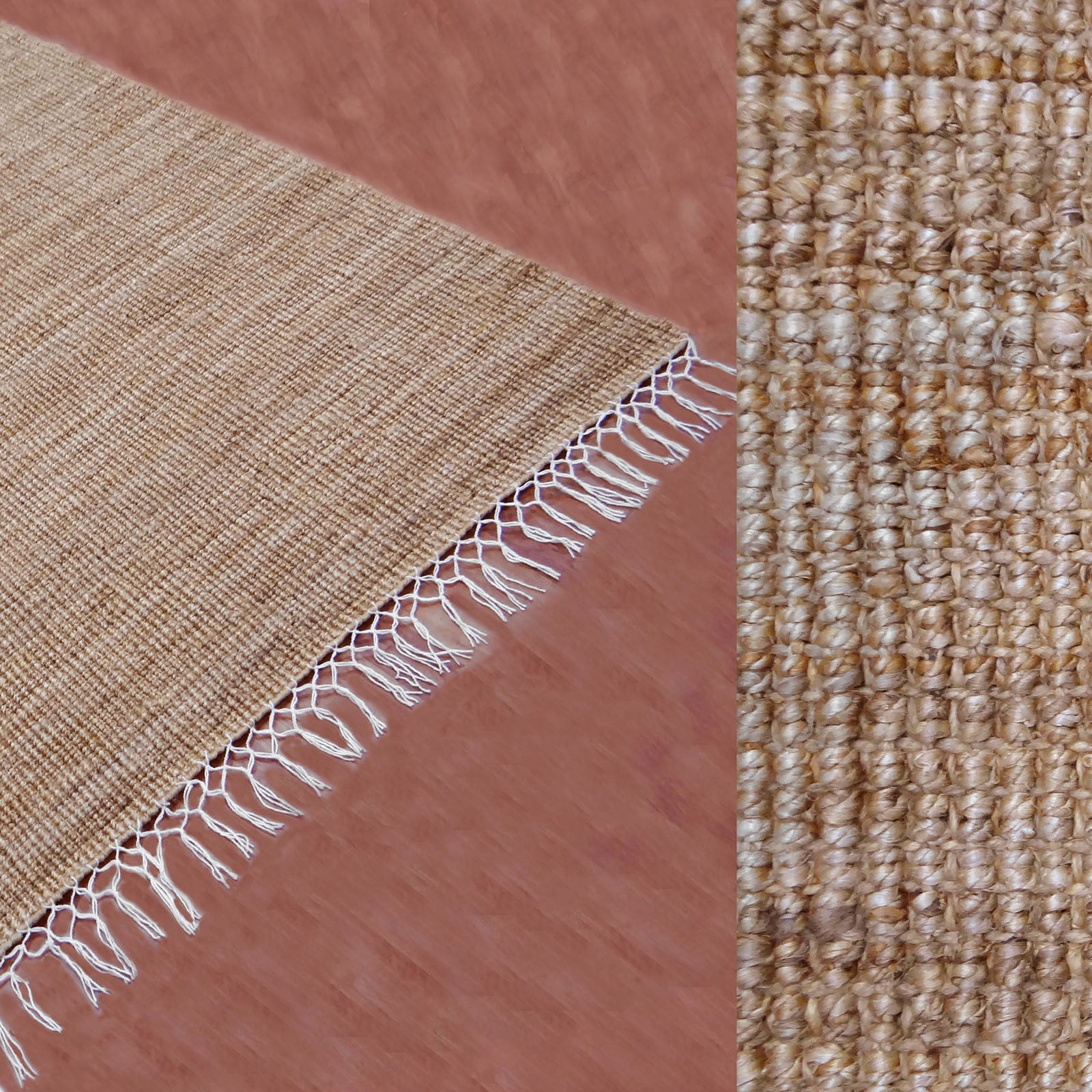 230X160 Cm Braided Handmade Jute Rug Jh-2339-L