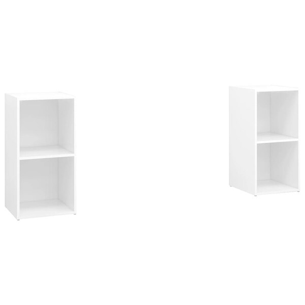 TV Cabinets 2 pcs White 28.3