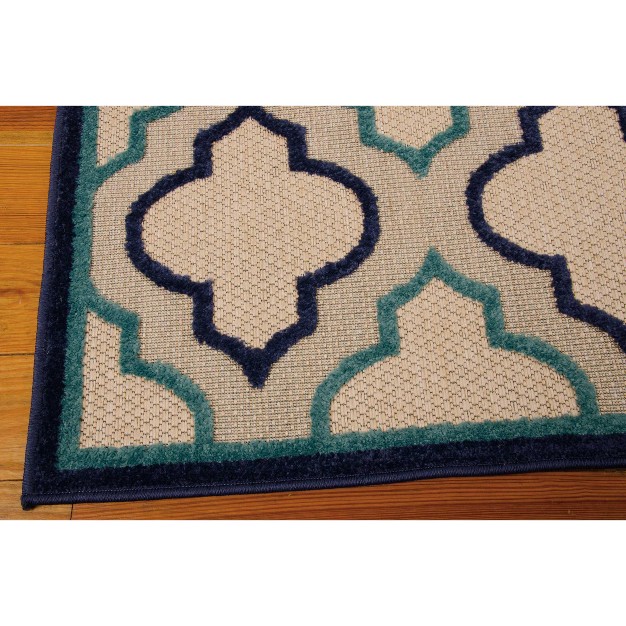 Nourison Aloha Moroccan Trellis Outdoor Area Rug