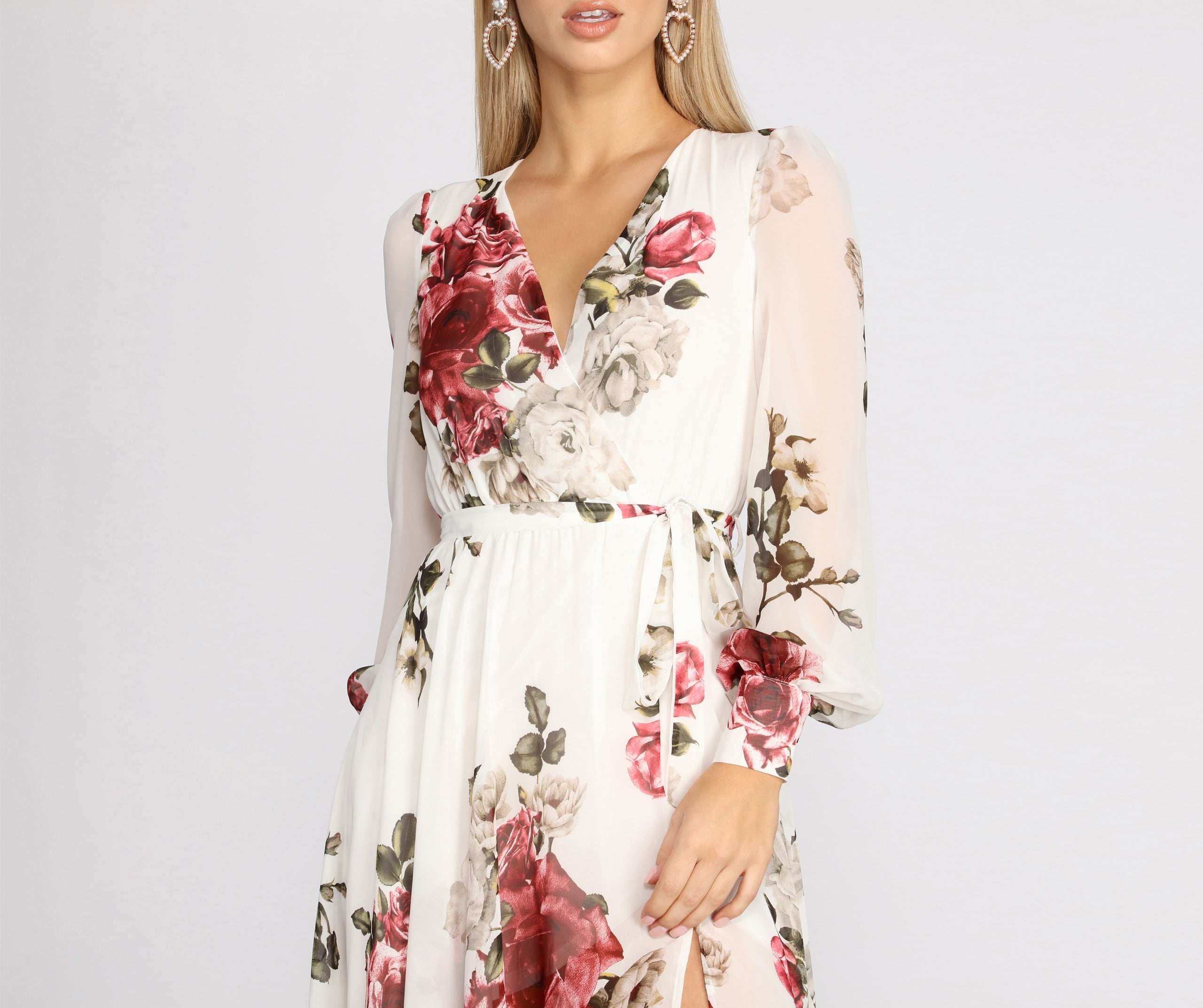 Rita Floral Chiffon Dress