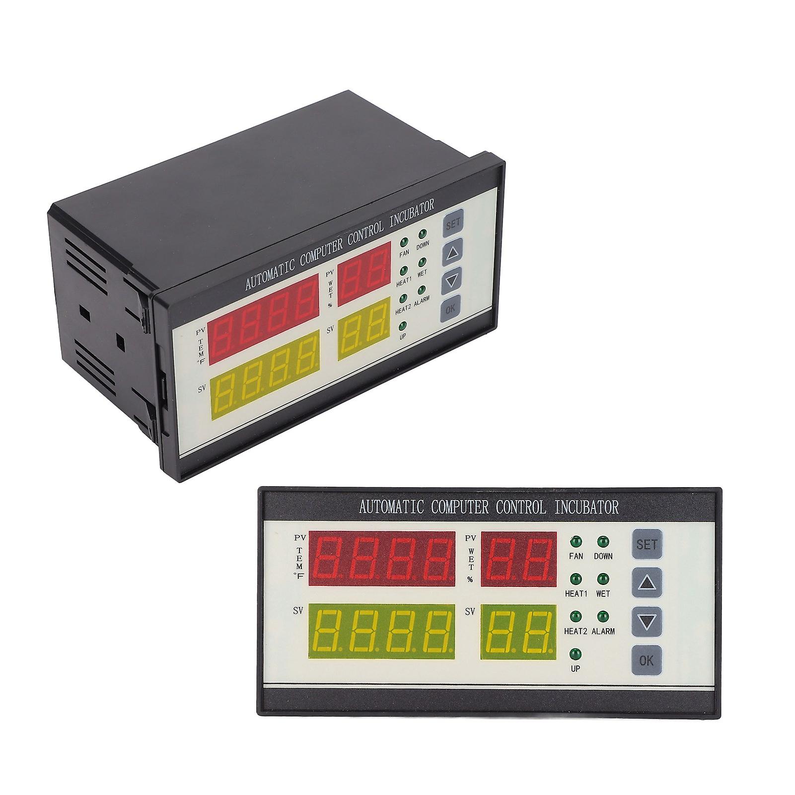 Incubator Controller Automatic Accurate Sensor Fahrenheit Egg Hatcher Temp Humidity Controller 110220v