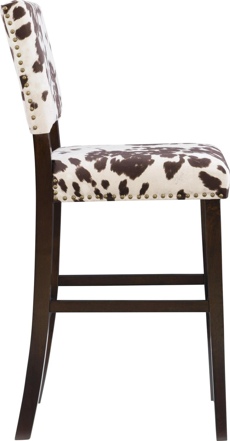 Linon Corey Bar Stool Brown  Crowdfused