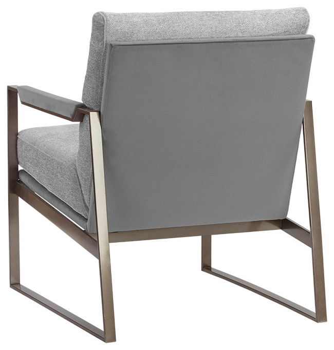 Heros Lounge Chair   San Remo Winter Cloud / Antonio Charcoal   Transitional   Armchairs And Accent Chairs   by Virgil Stanis Design  Houzz