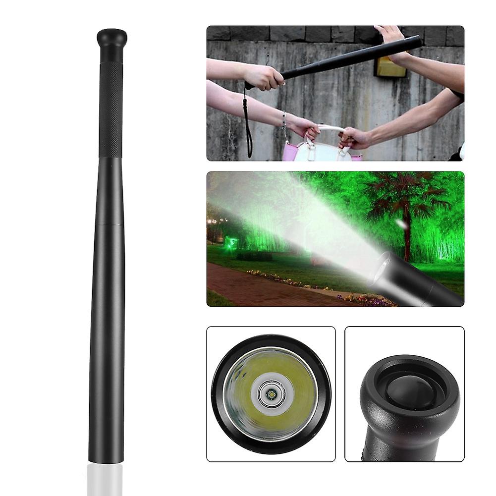 Outdoor High Bright Flashlight Baseball Bat Shape Torch for Patrol Camping Emergency 39cm