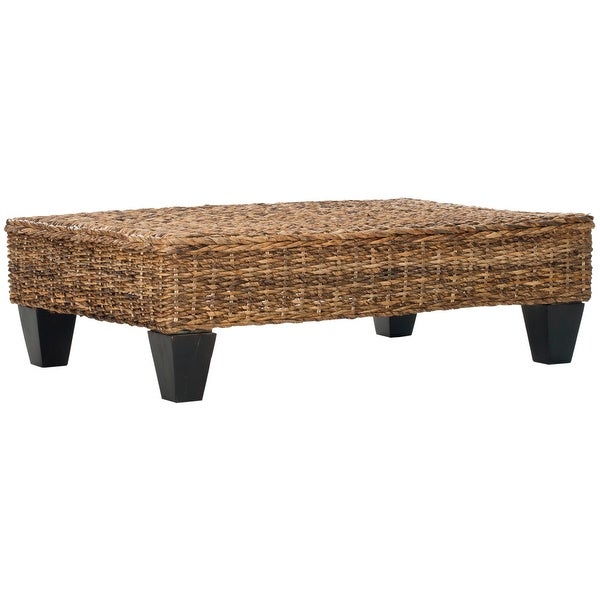 SAFAVIEH Leary Natural Wicker Bench - 40.6