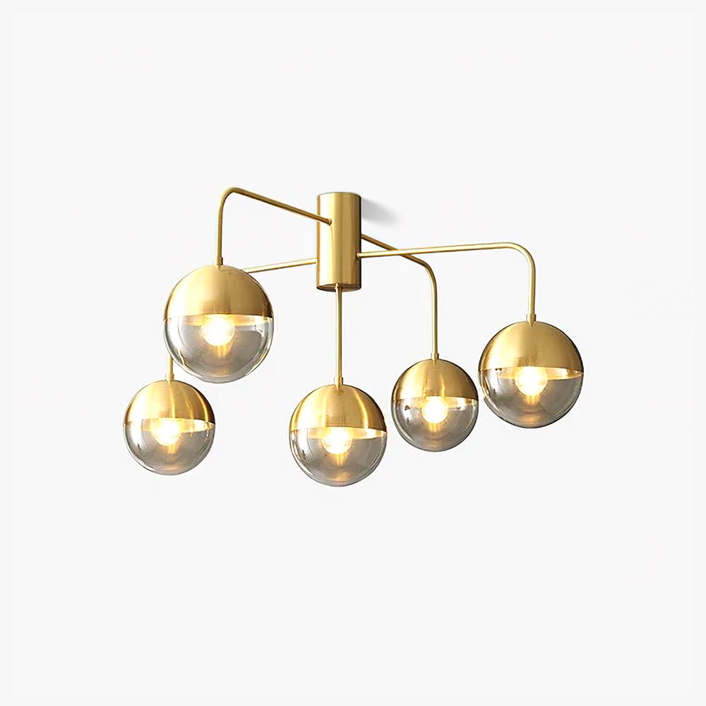 Brass Globulars Ceiling Lamp