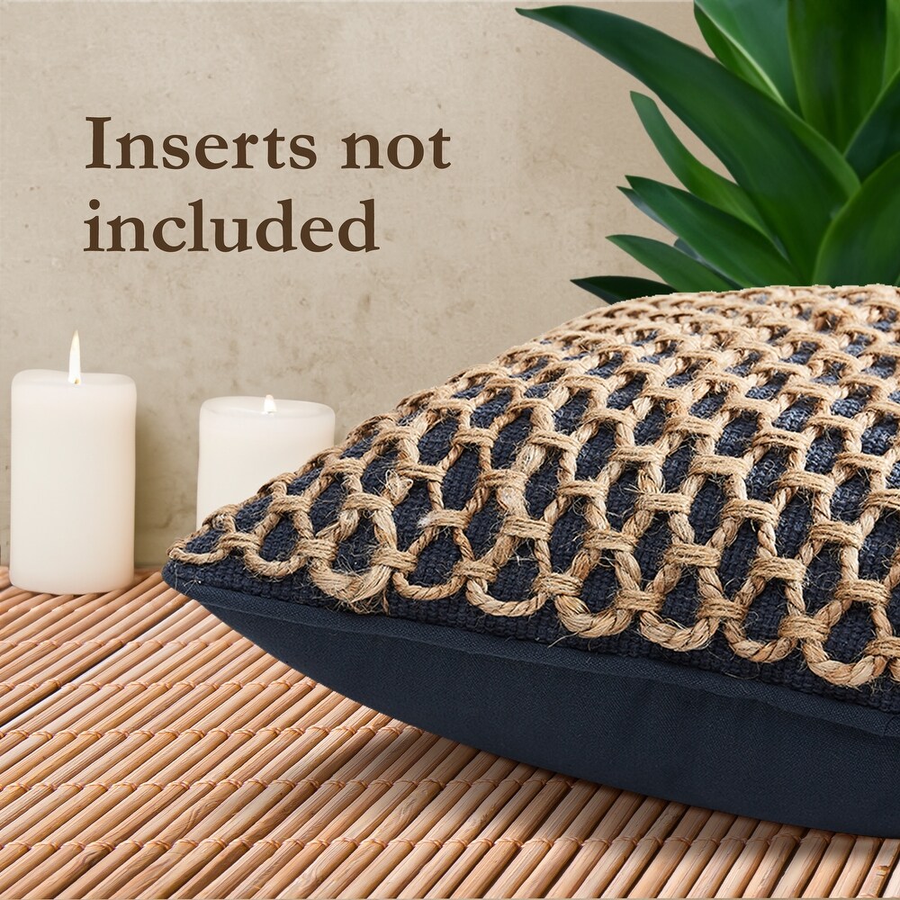 Boho Living Jada Braided Jute Throw Pillow