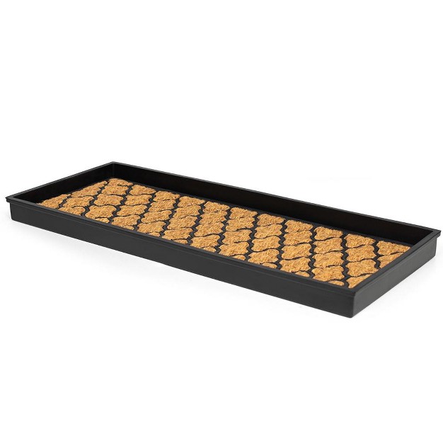 Birdrock Home Rubber Boot Tray With Coir Insert 34 Inch