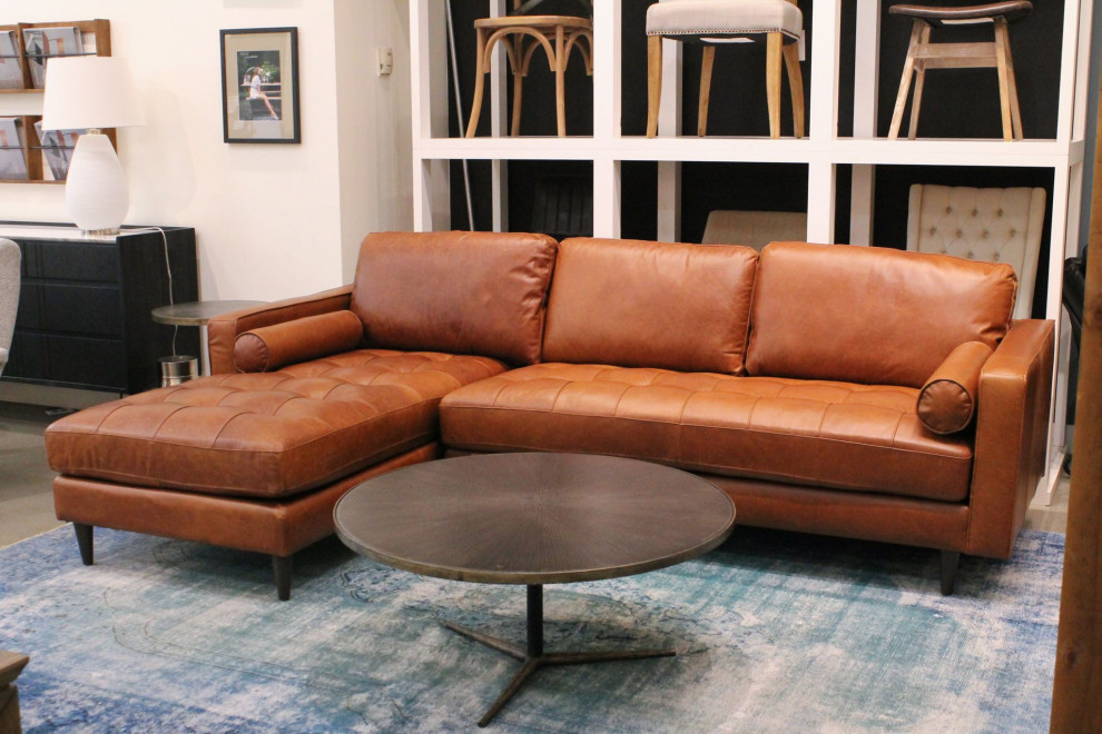 Stellar Round Coffee Table  Brass   Industrial   Coffee Tables   by LH Imports  Houzz