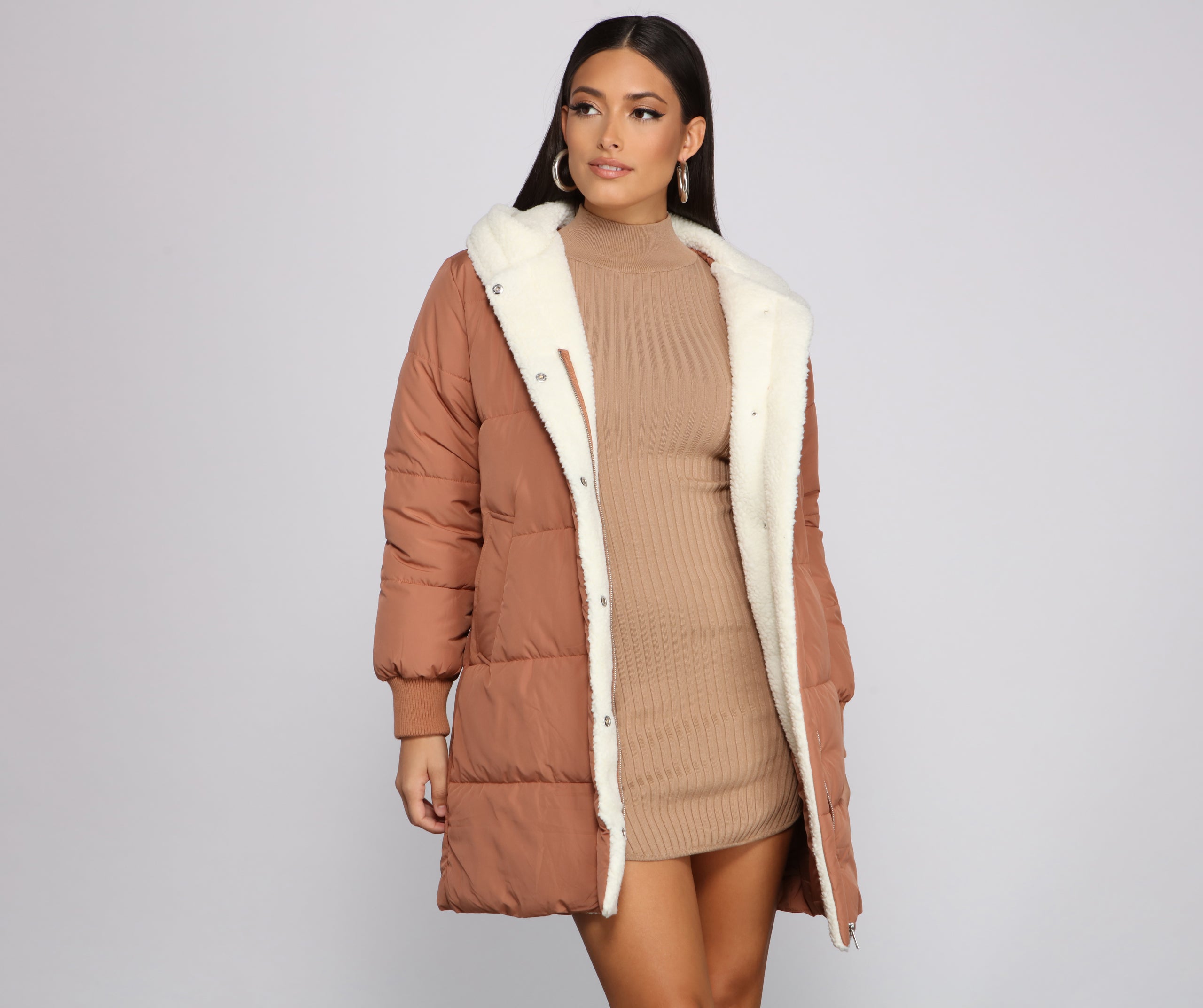 Cozy Up Long Line Puffer Jacket