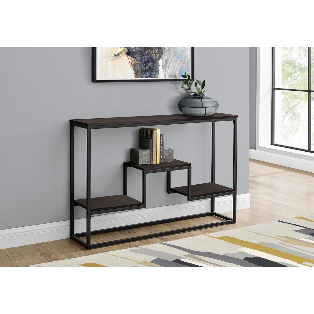 Accent Table  Console  Entryway  Narrow  Sofa  Living Room  Bedroom  Metal  Laminate  Contemporary  Modern