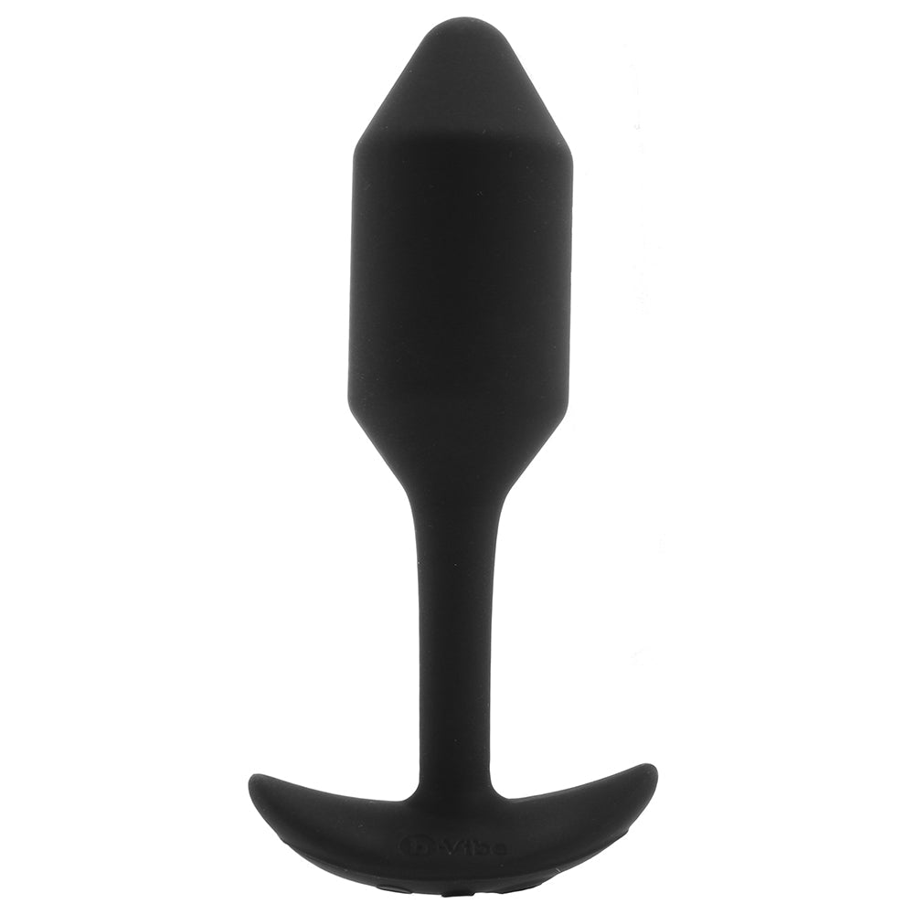 Vibrating Weighted Silicone Snug Plug in Medium