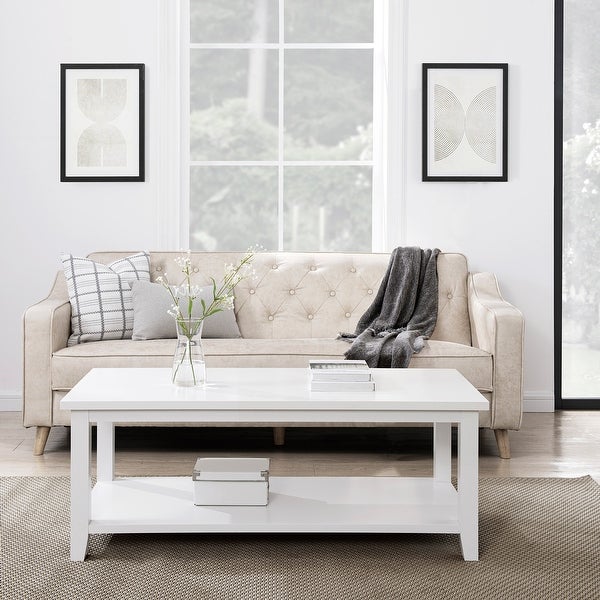 Middlebrook Modern Coffee Table with Lower Shelf