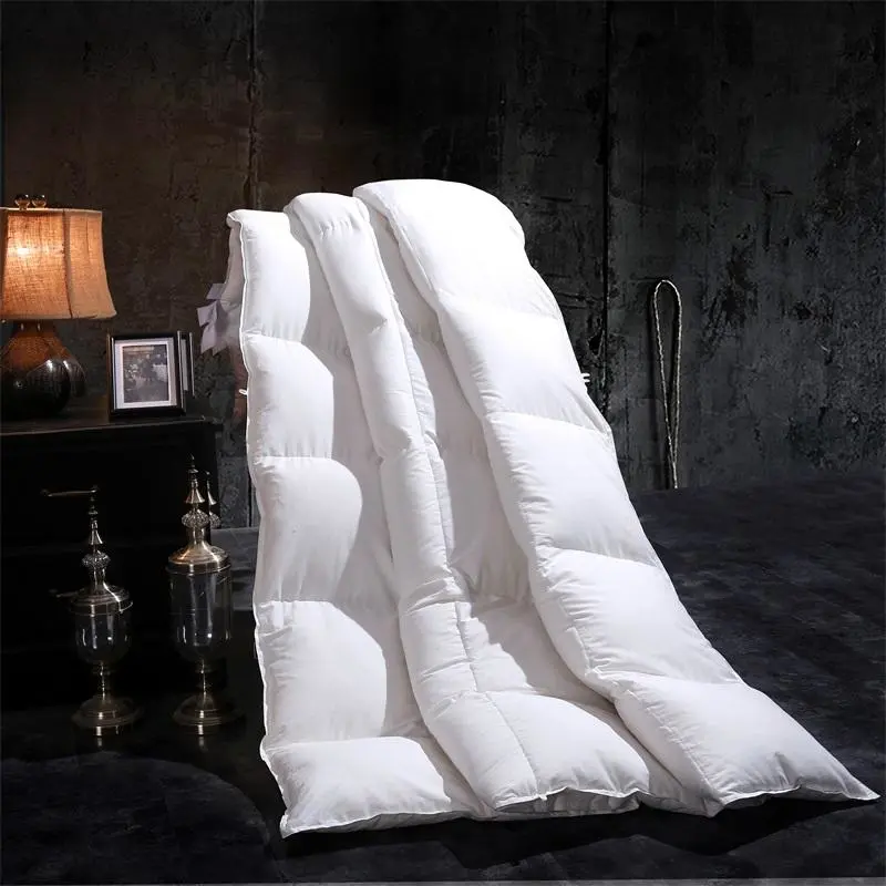 Bahiya Square Quilted Cotton Goose Down Filling Comforter