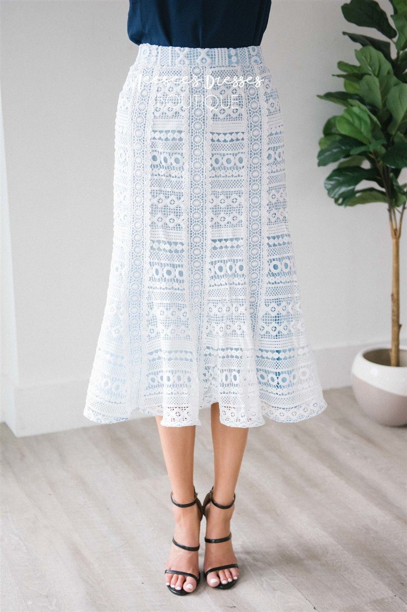 Graceful Mermaid Lace Skirt