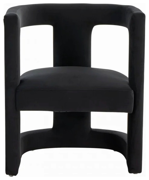 Joseph Modern Black Fabric Accent Chair   Transitional   Armchairs And Accent Chairs   by V.S.D Furniture  Houzz