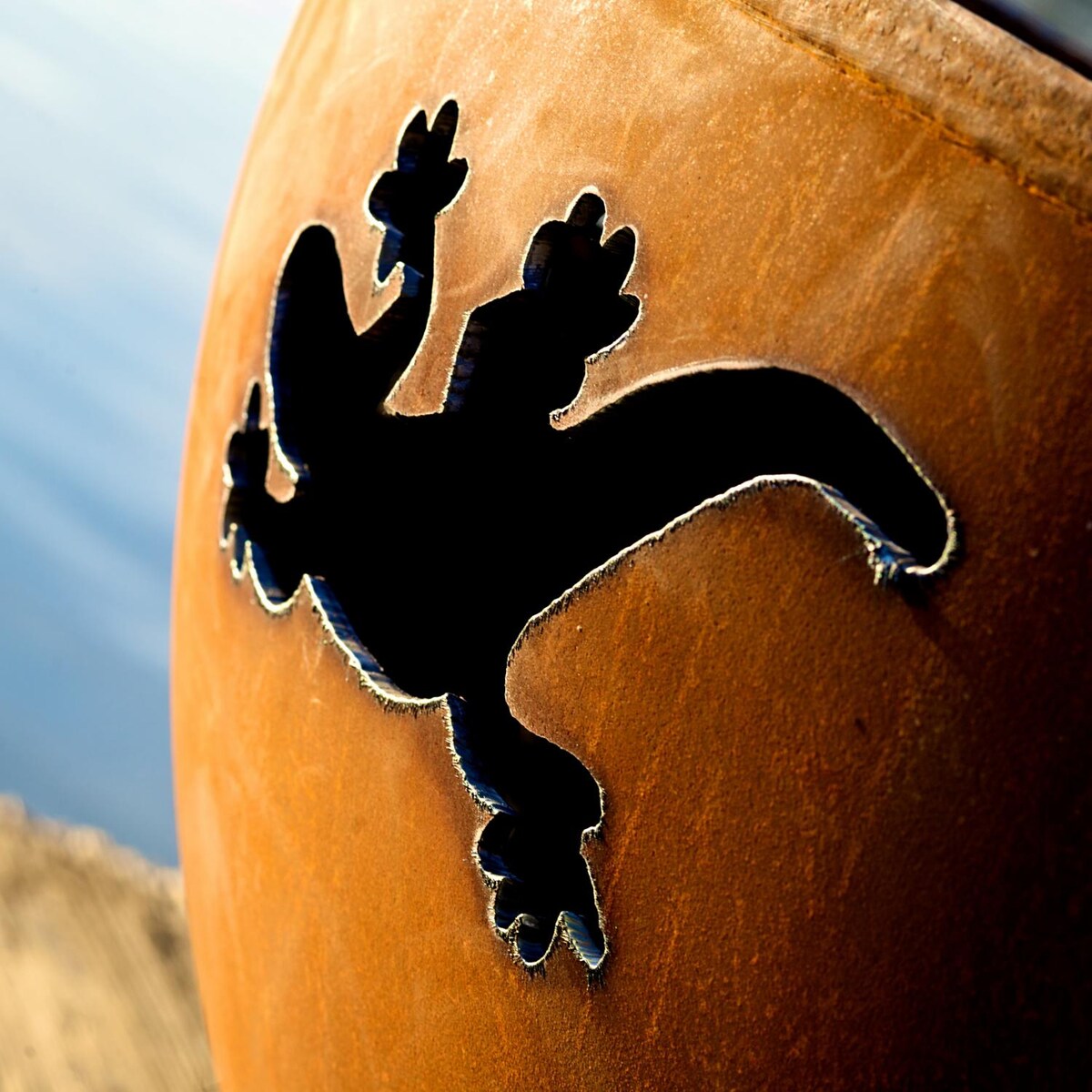 Fire Pit Art Kokopelli 36-Inch Wood Burning Fire Pit