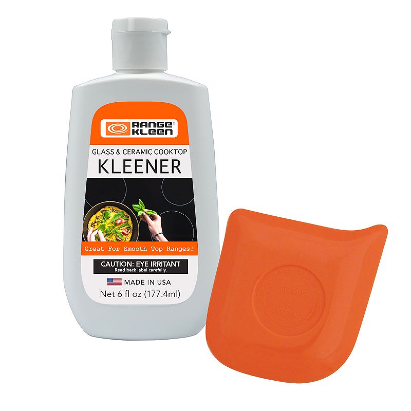 Range Kleen Glass and Ceramic Cooktop Kleener with Bonus Scraper