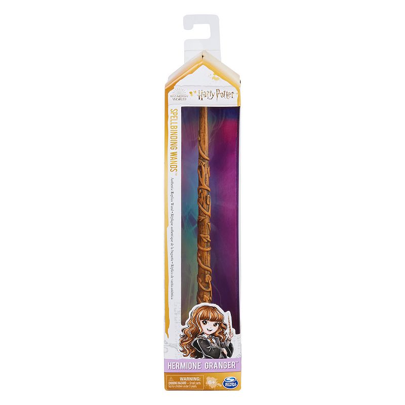 Spin Master Wizarding World Harry Potter 12-inch Spellbinding Hermione Granger Wand with Collectible Spell Card