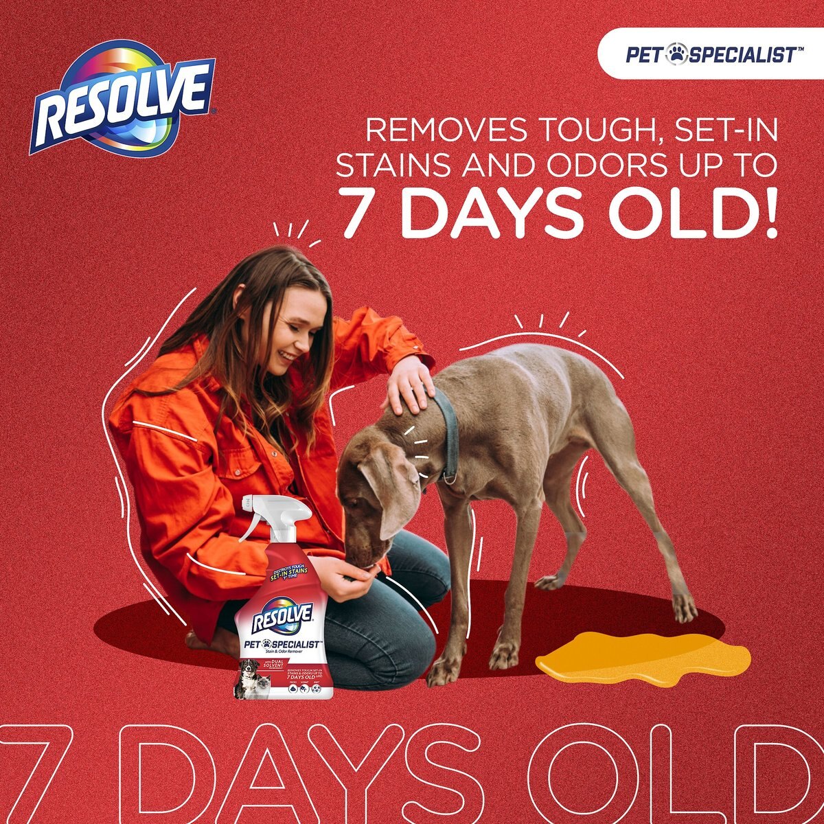 Resolve Pet Specialist Stain and Odor Remover 