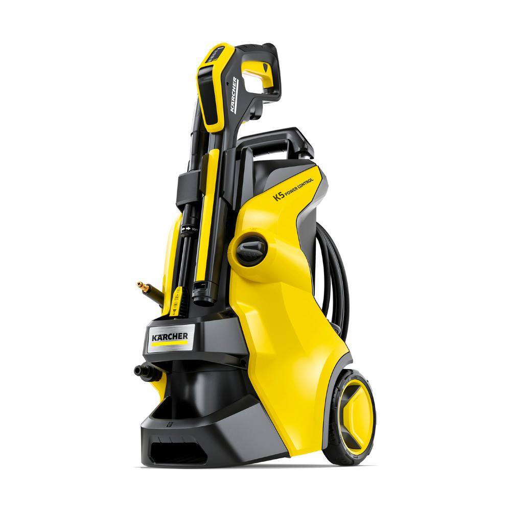 Karcher 2000 PSI 1.55 GPM K 5 Power Control CHK Cold Water Electric Induction Pressure Washer 2 Spray Wands  Surface Cleaner 1.324-571.0