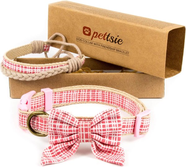 Pettsie Cotton Bow Tie Standard Dog Collar