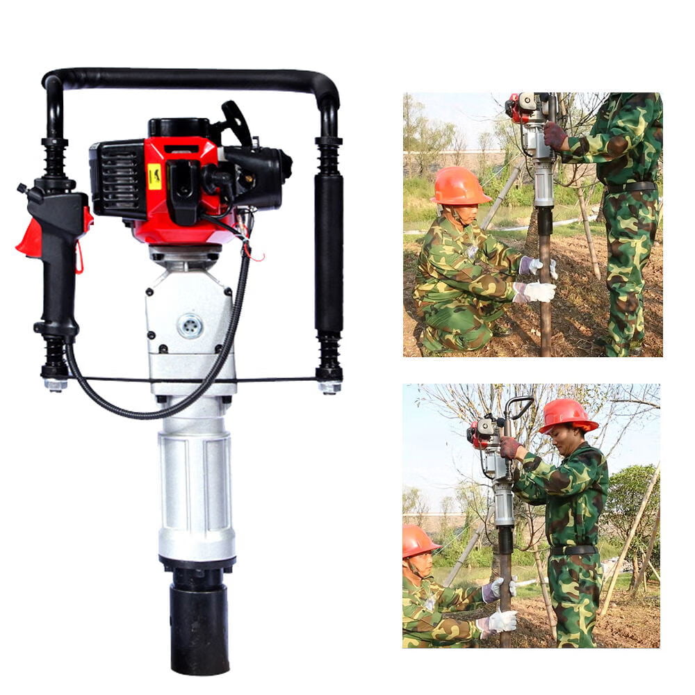 Wuzstar 52CC Gas Powered T Post Driver 2 Stroke 2.3HP Portable Gasoline Petrol Fence Post Pile Driver 1900W