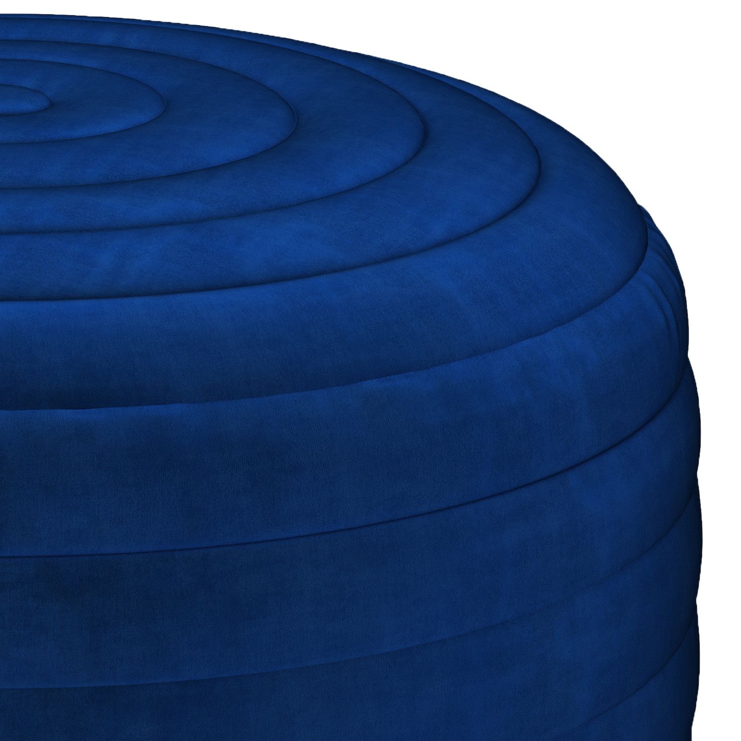 Simpli Home Vivienne Contemporary Round Pouf Ottoman