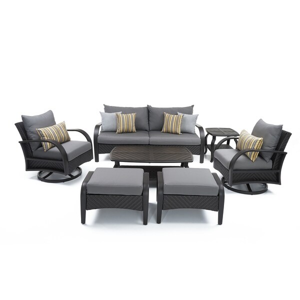 Barcelo 7 Piece Sunbrella Outdoor Patio Motion Club Seating Set