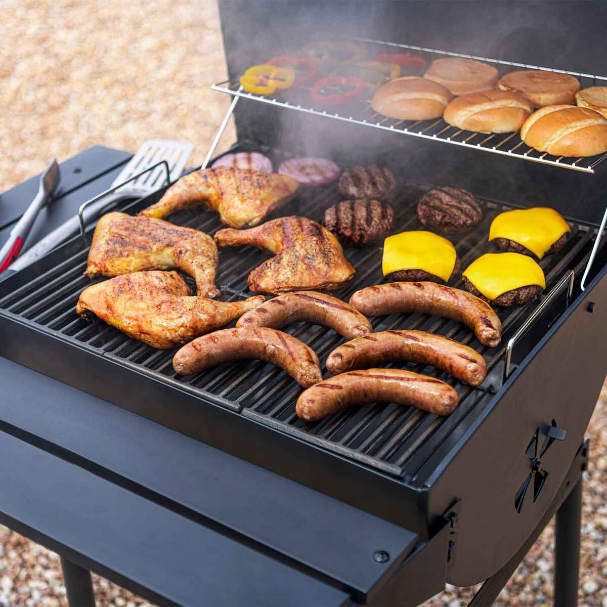 American Gourmet by CharBroil 625 Charcoal Grill  Black