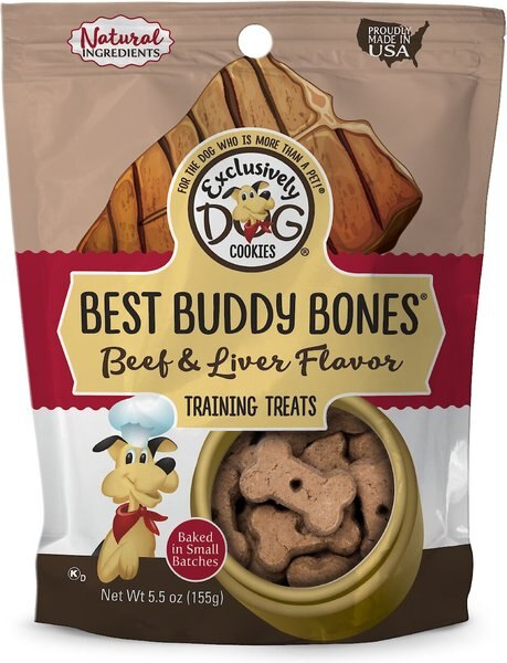 Exclusively Dog Best Buddy Bones Beef and Liver Flavor Dog Treats