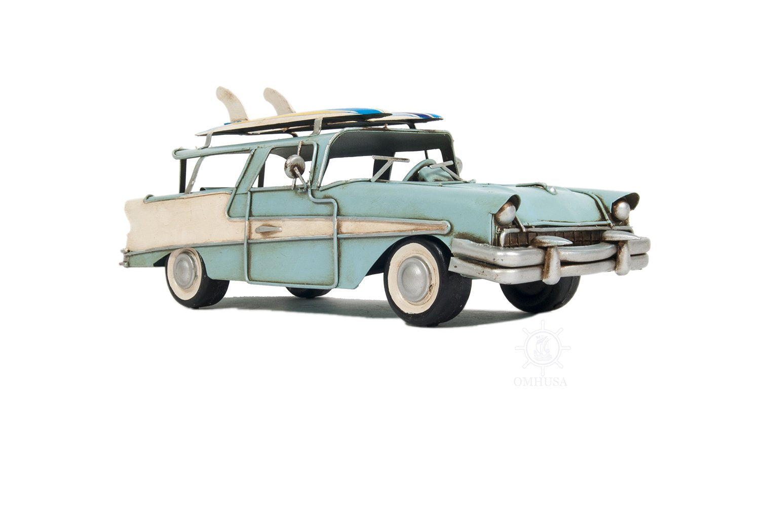 1957 Ford Country Squire Station Wagon Blue by Xoticbrands - Veronese Size (Small)