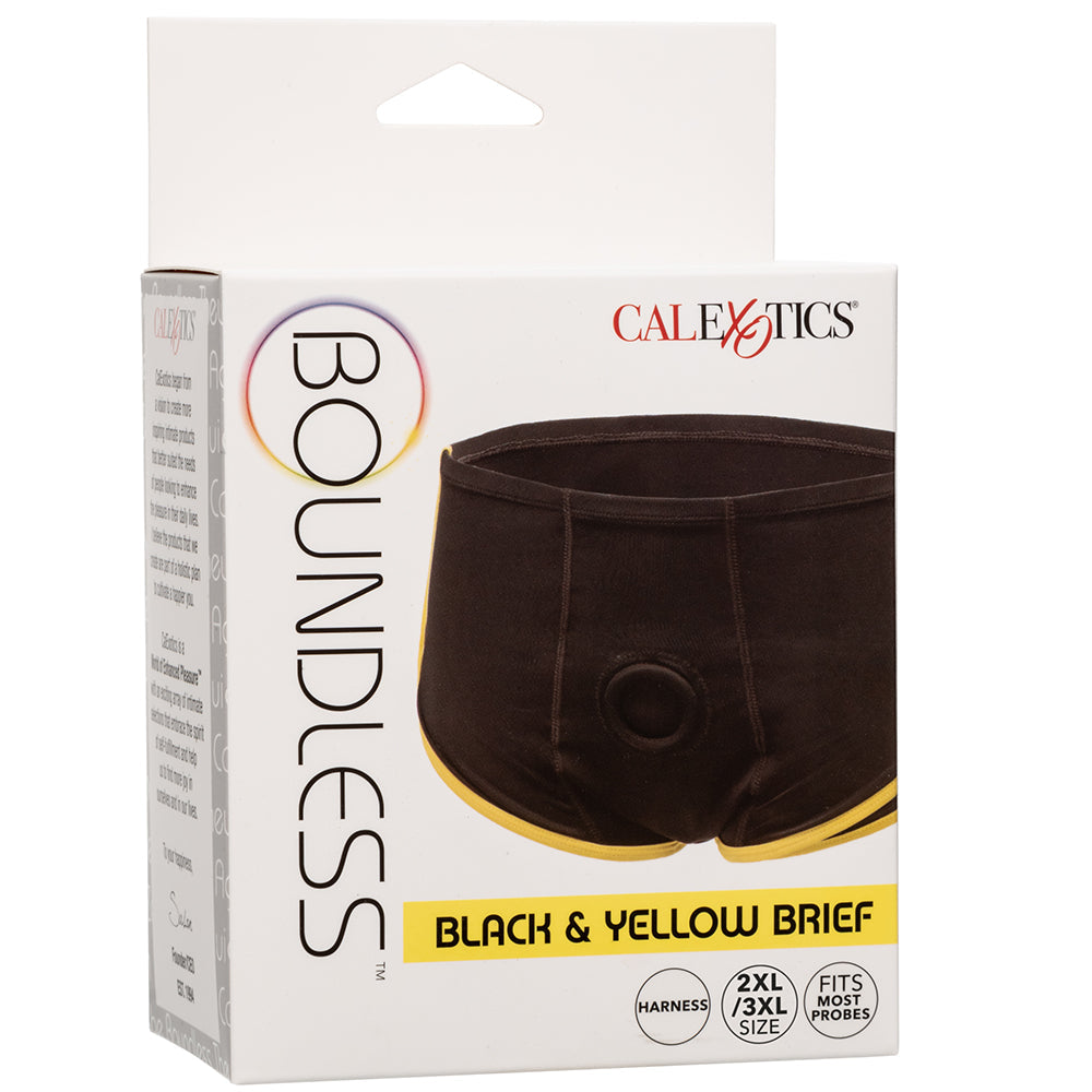 Boundless Black & Yellow Brief in 2X/3X