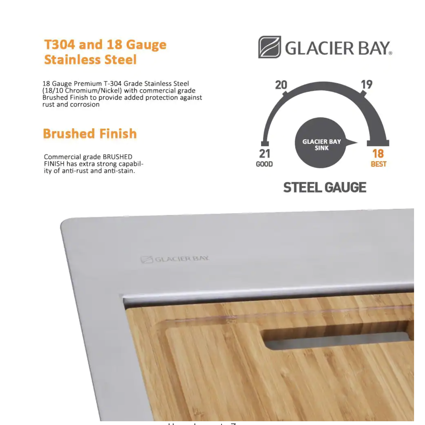 Glacier Bay Zero Radius Drop-in 18G Stainless Steel 33 in. 2-Hole 50/50 Double Bowl Workstation Kitchen Sink with Spring Neck Faucet